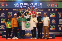 Dua Emas Sekaligus! Gulat Kota Batu Bangkit di Porprov Jatim 2025