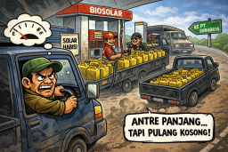 Antre Panjang Tapi Pulang Kosong, Sopir Jadi Korban Saat Jerigen Diduga Kuasai Solar Subsidi di Pamekasan