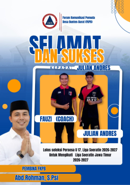 Julian Andres, Putra Bunten Barat Lolos Seleksi PERSESA U-17, Jadi Harapan Baru Sepak Bola Sampang