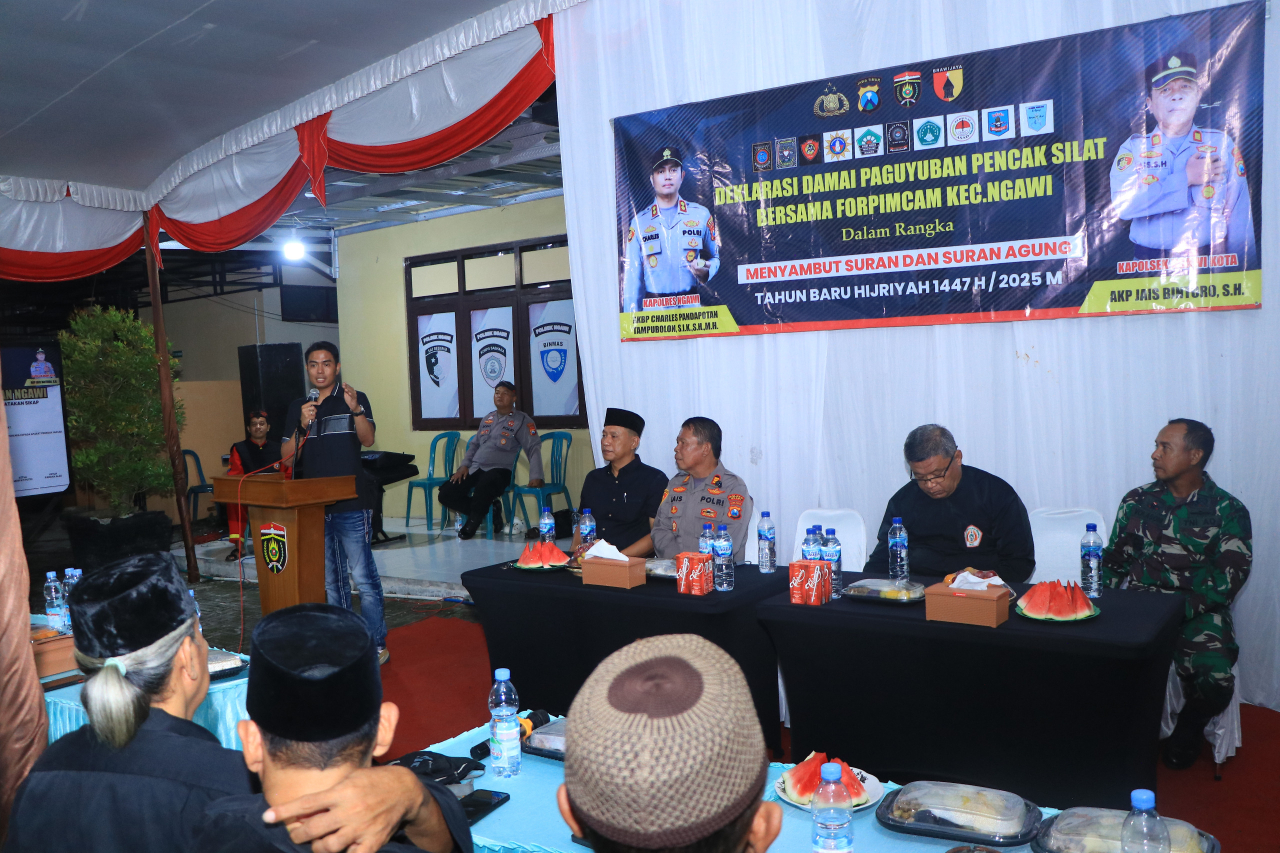 Paguyuban Pencak Silat Ngawi Gelar Deklarasi Damai Sambut Suran Agung dan Tahun Baru Hijriyah