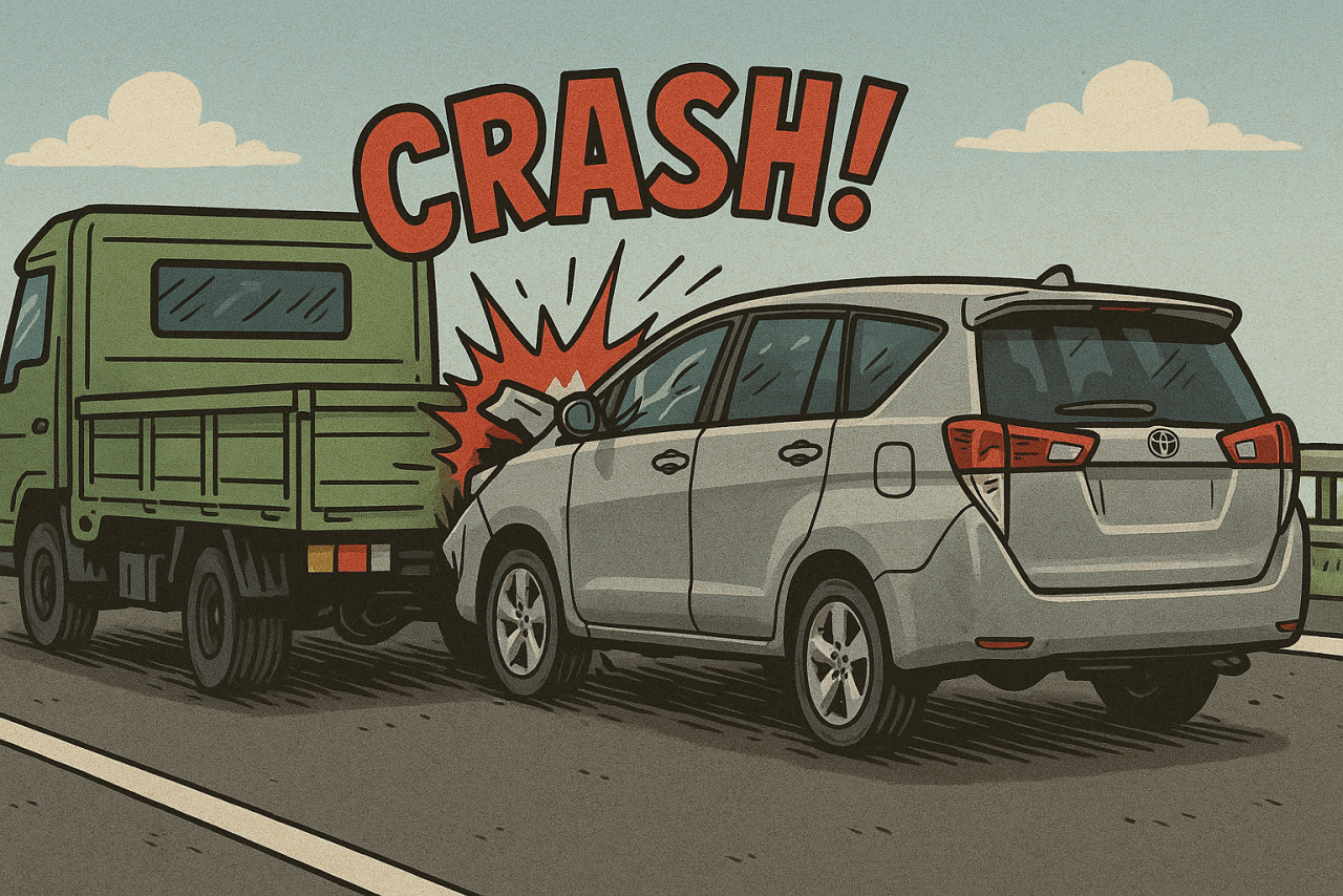 Breaking News : Kecelakaan Maut di Tol Paspro, Dua Orang Meninggal Dunia dan Satu Luka Berat