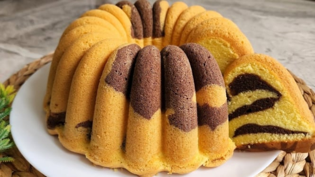 Aroma Wangi Bikin lapar, Ini Resep kue Marble Cake Lembut Khas Nusantara