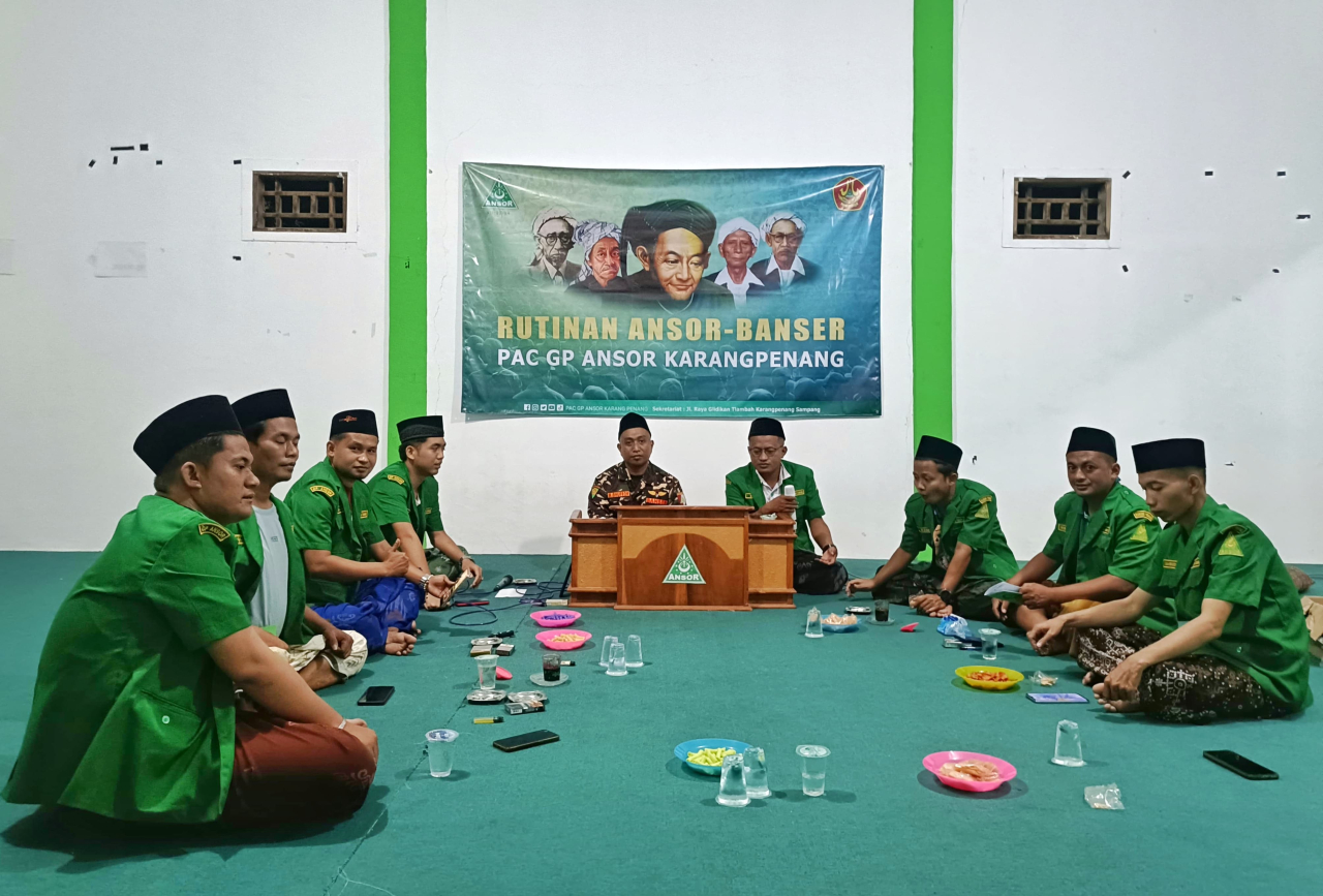 PAC GP Ansor Karangpenang Sampang Perkuat Militansi Kader Lewat Rutinan RAB