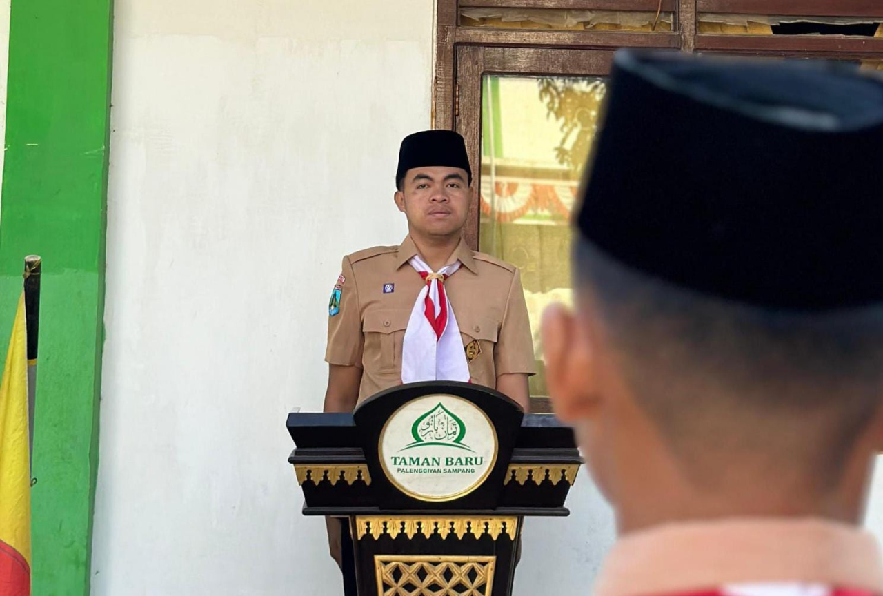 HUT Pramuka ke-64 di Pondok Pesantren Taman Baru Putra Sampang Santri Tunjukkan Kreativitas dan Kepemimpinan