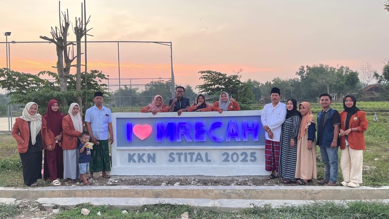 Ikon Nama Mrecah Bangkalan Diresmikan, Karya Mahasiswa KKN STIT Al-Ibrohimy