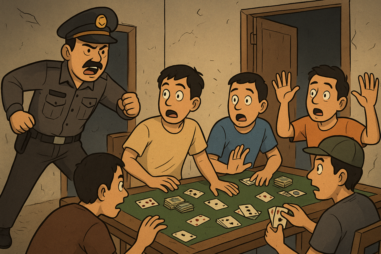 Polisi Gerebek Sarang Judi di Kos Nyalabuh laok Pamekasan, Lima Orang Ditangkap Pemilik Diduga Ikut Fasilitasi