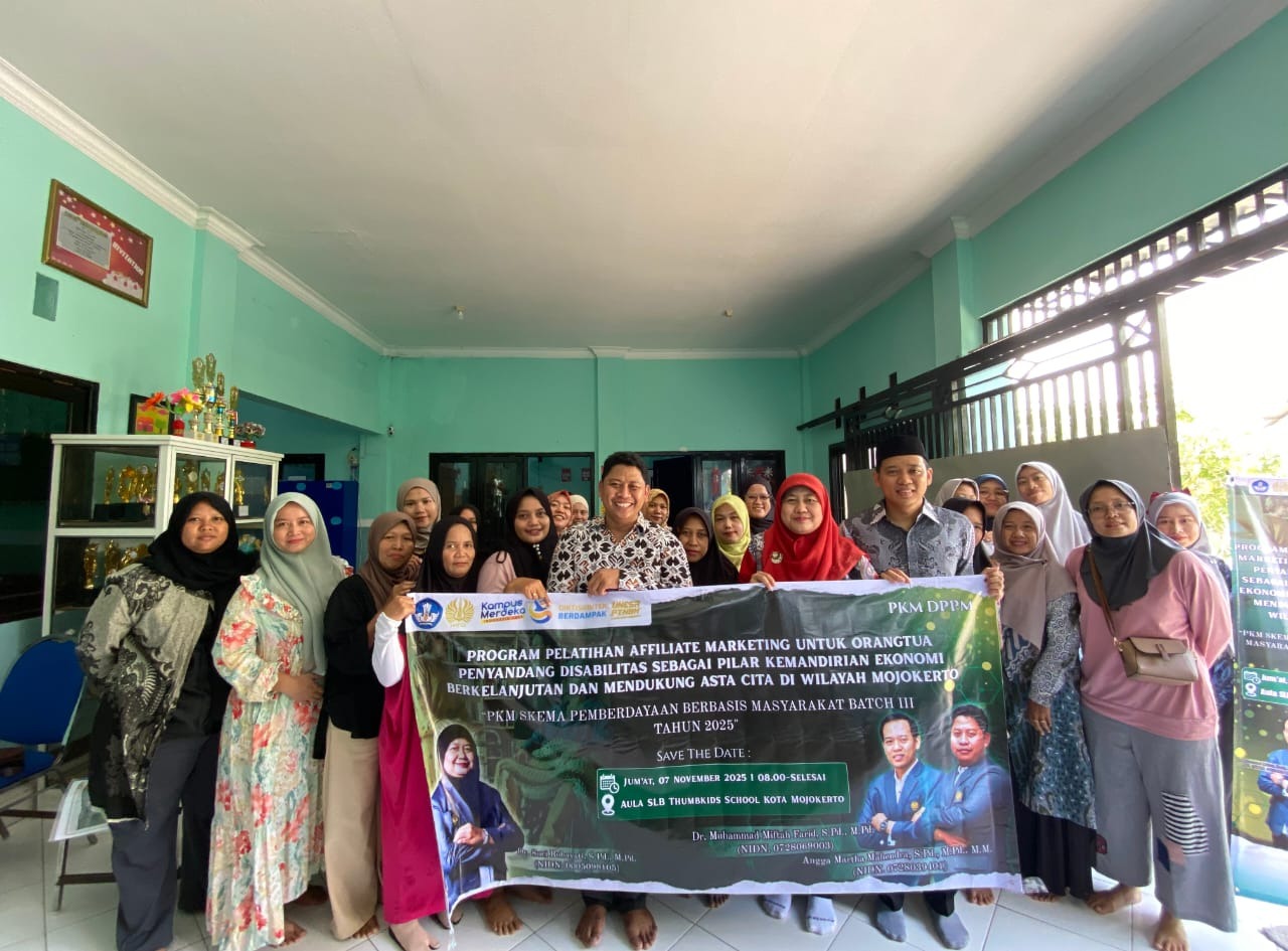 UNESA Latih Keluarga Disabilitas Mojokerto Kuasai Affiliate Marketing untuk Perkuat Kemandirian Ekonomi