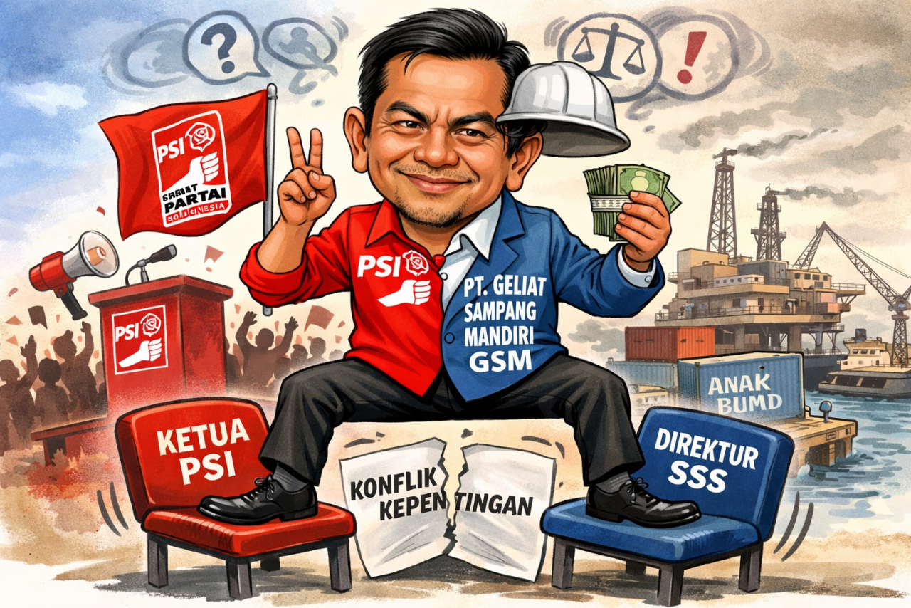 Ketua PSI Sampang Rangkap Jabatan Direksi Anak BUMD, Netralitas dan Konflik Kepentingan Disorot