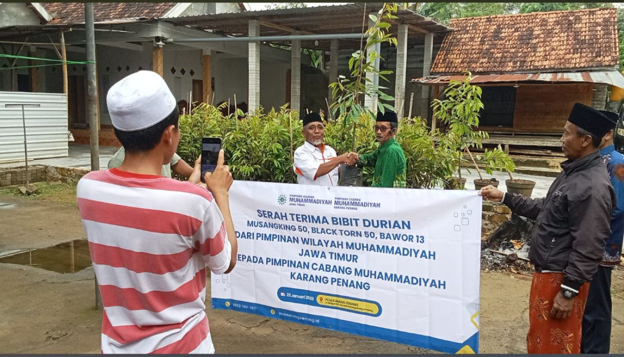 Lazismu Jatim dan MPM PWM Salurkan Bibit Durian Unggul untuk Pemberdayaan Warga Sampang