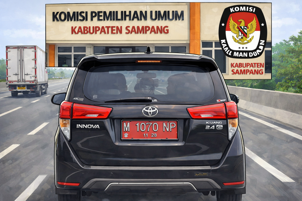 Mobil Dinas Diduga Milik KPU Sampang Melintas di Tol Waru Saat Libur Lebaran, Publik Soroti Penggunaan Aset Negara