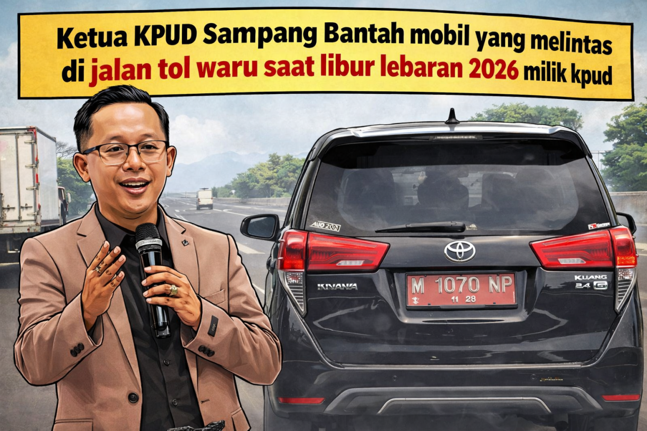 Perekam Bantah Ketua KPU Sampang, Video Mobil Dinas di Tol Waru Diklaim Asli