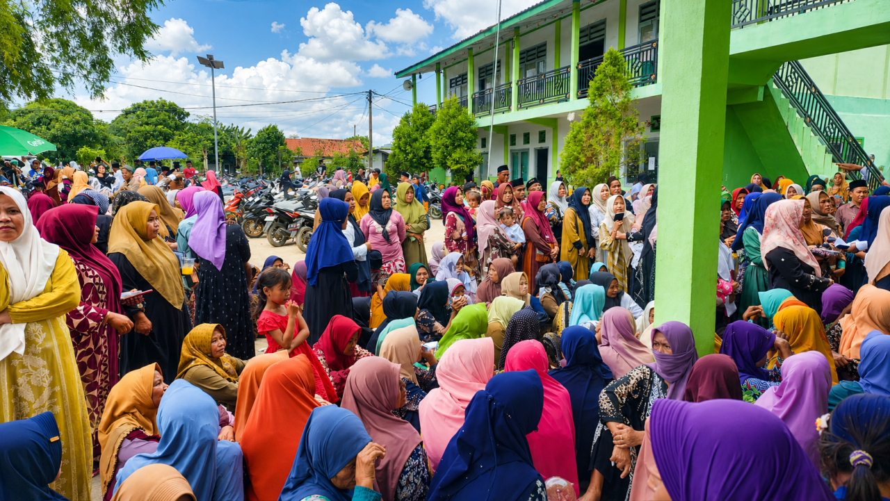 Sebanyak 1.416 KPM di Bira Timur Sampang Terima Bantuan Beras dan Minyak Goreng, Pemdes Pastikan Tepat Sasaran